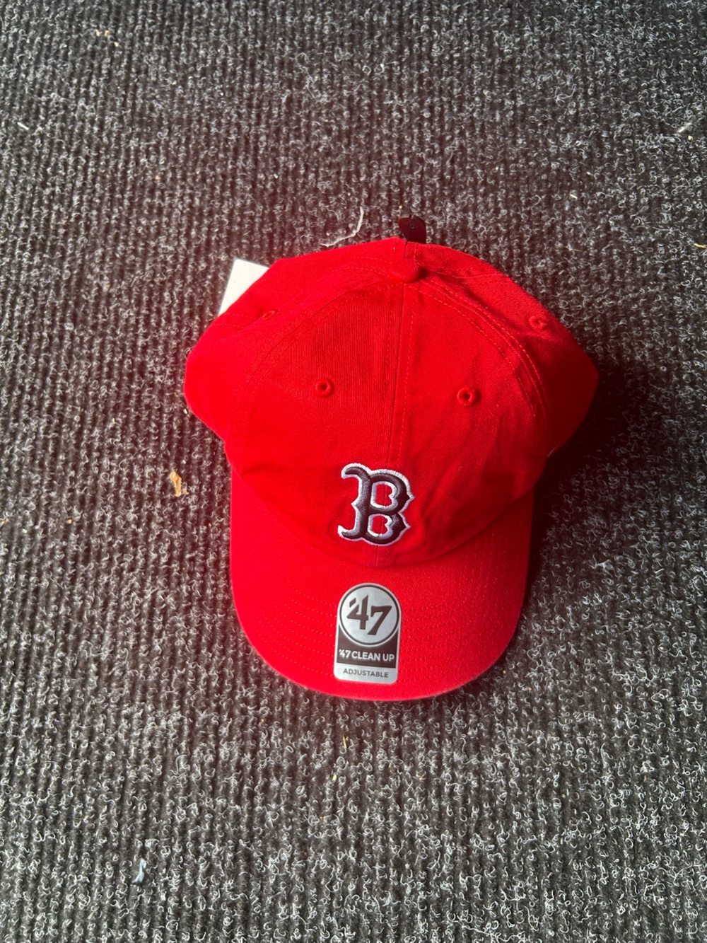 Anthropologie Kids Red Baseball Cap with Embroidered B Patch